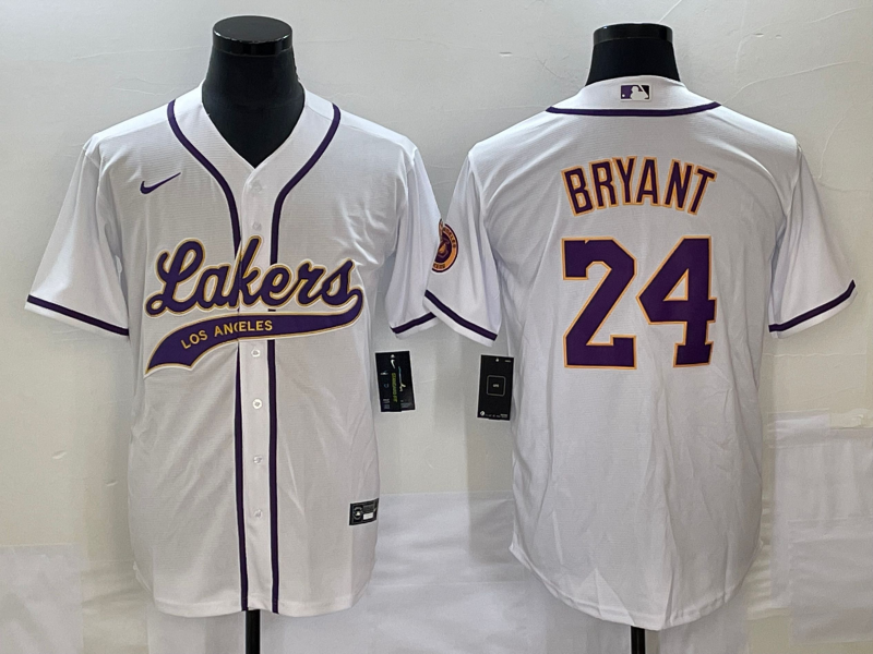 Men Los Angeles Lakers #24 Bryant white 2024 NBA Jersey 202411200->los angeles lakers->NBA Jersey